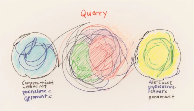 Three components of query optimization diagram