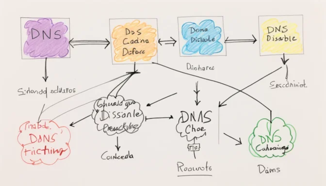 Should you disable DNS caching flowchart