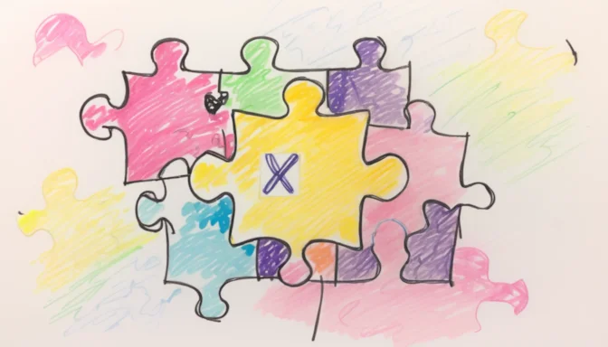 A puzzle piece symbolizing the complexities of starting an e-commerce business