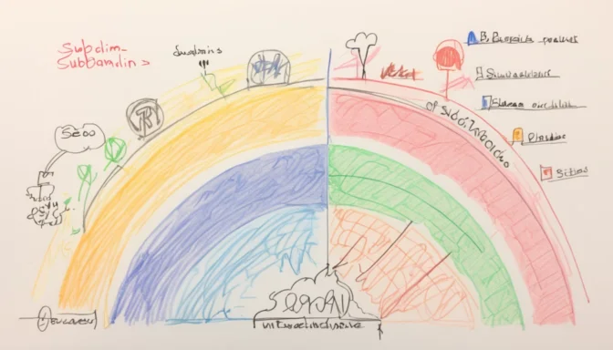 Graph illustrating the SEO impact of using subdomains