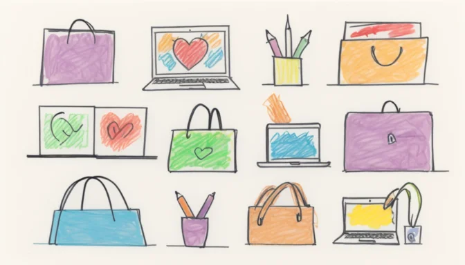 Icons representing different uses of subdomains like blogs, stores, and support