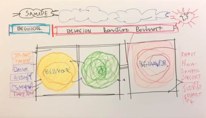 Sample of a Behavior Flow report