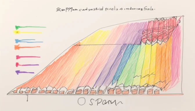 Spam score grading chart