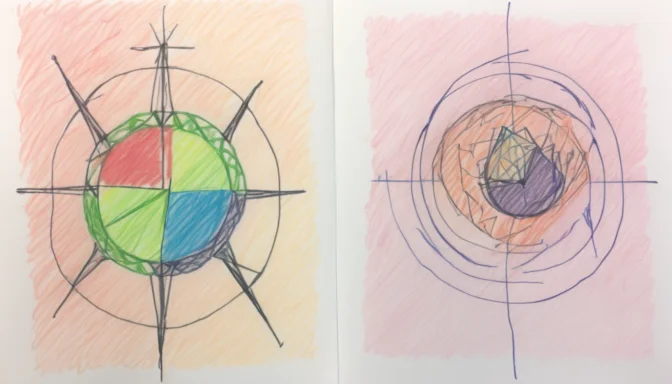 Two articles side by side comparing spun and rewritten content