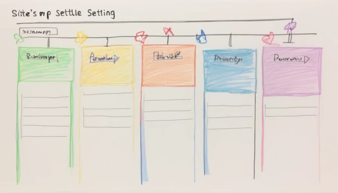 Screenshot of an SEO tool's sitemap priority setting slider