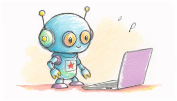 Illustration of a search engine bot crawling and indexing a website