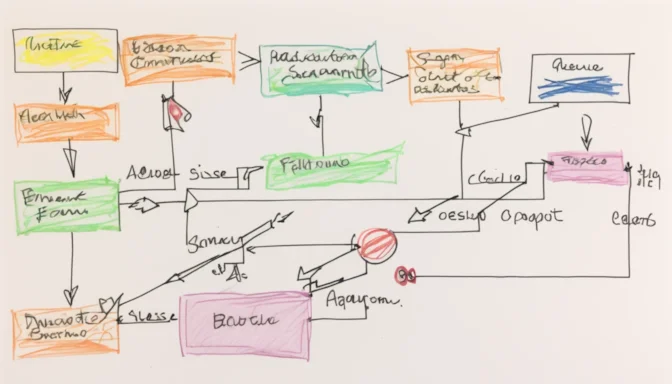 Example of a sign-up user flow diagram