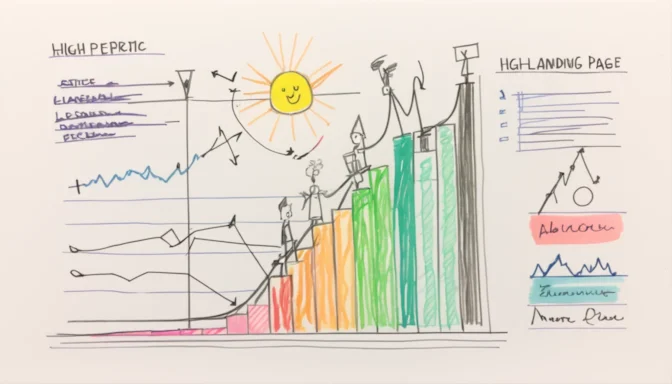 High-performing landing pages and their conversion statistics