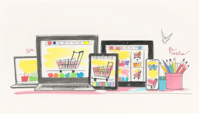 A user-friendly e-commerce website on various devices