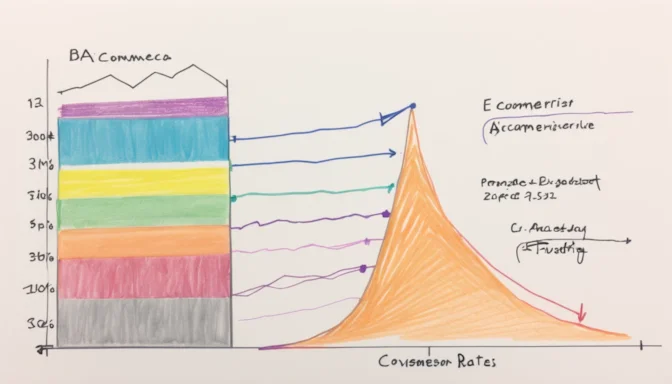 Comprehensive chart showing average e-commerce conversion rates across industries for 2023