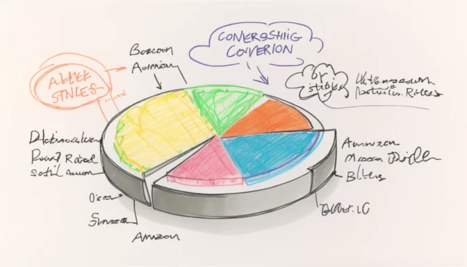 Pie chart depicting Amazon's astonishing conversion rates