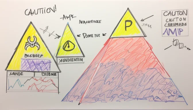 Caution sign highlighting the potential downsides of AMP