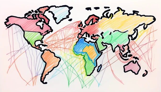 Global map connected by network lines symbolizing the CDN infrastructure