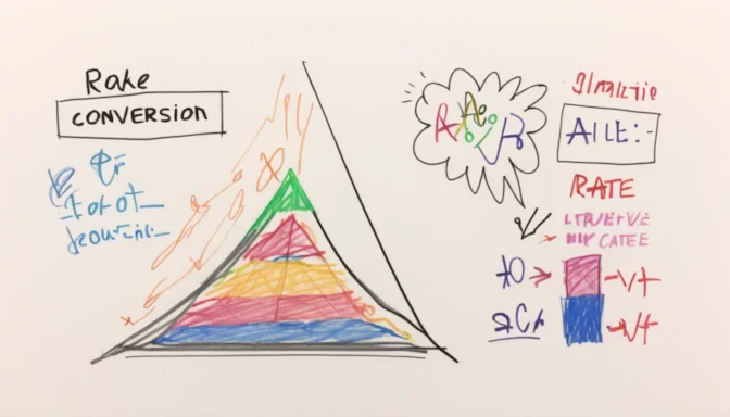 Simple equation showing how to calculate conversion rate