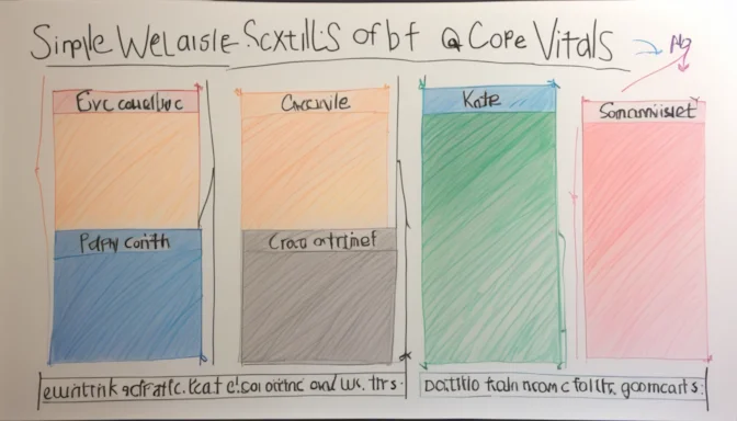 Simple explanation of Core Web Vitals on a chalkboard