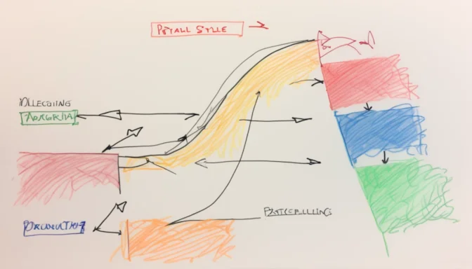 Diagram explaining the stages of critical rendering path in a browser