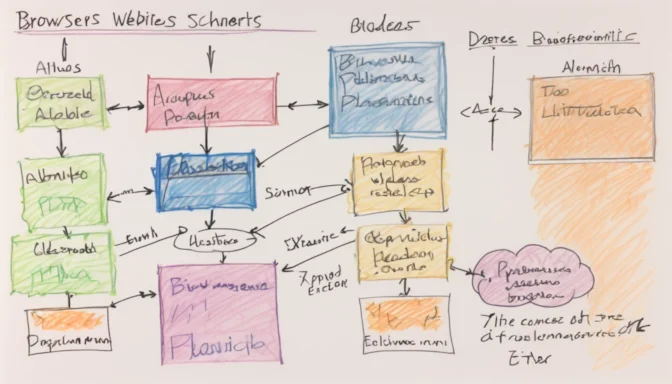 Flowchart of how browsers render websites