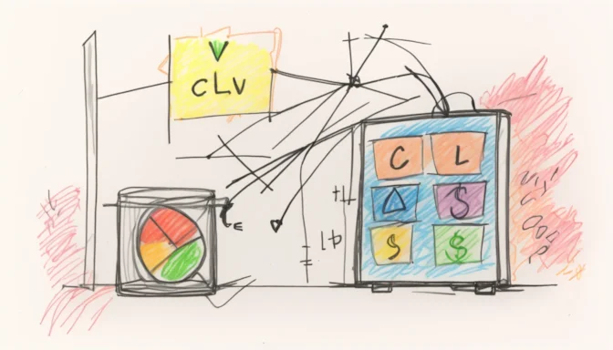 Example illustration for calculating CLV using gross margin