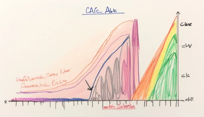 Graph illustrating a healthy CLV to CAC ratio