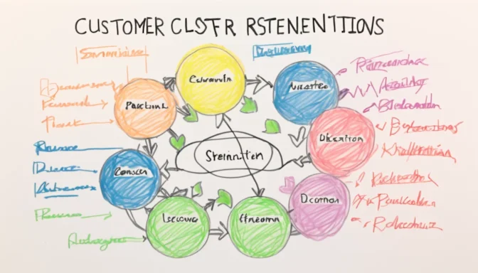 Graphic illustrating customer retention lifecycle