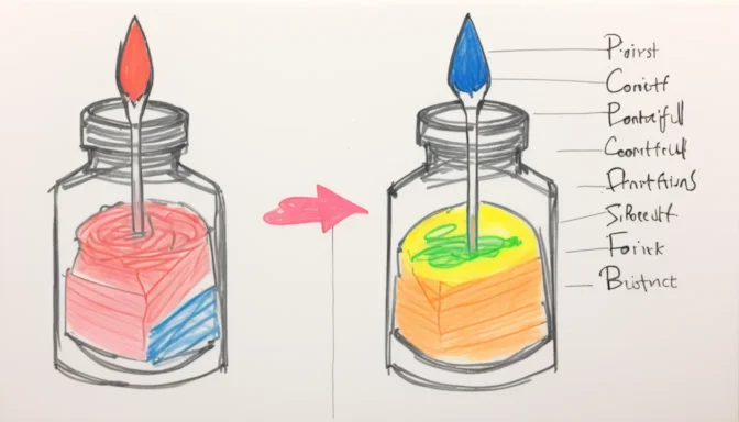 Diagram comparing First Paint and First Contentful Paint