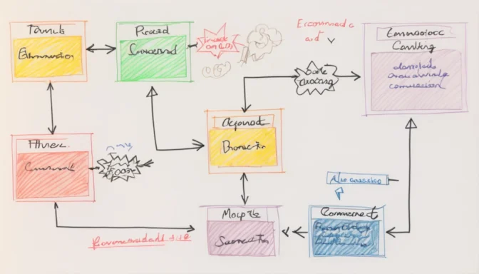 Flowchart depicting recommended methods for e-commerce conversion tracking