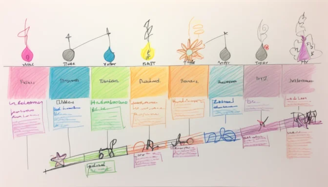 Timeline showing TTI and FCP milestones