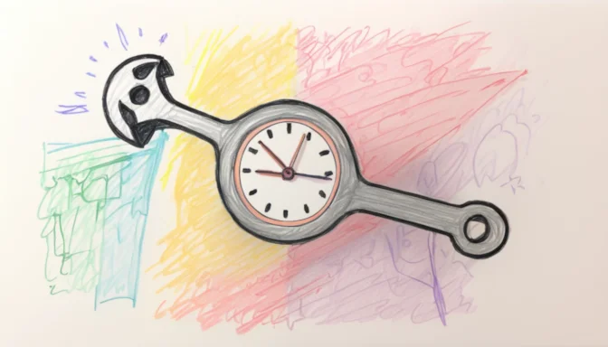 Wrench and a clock symbolizing the need for optimizing input delay settings