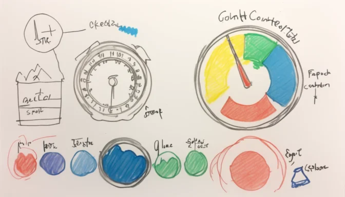 Gauge showing good values for First Contentful Paint