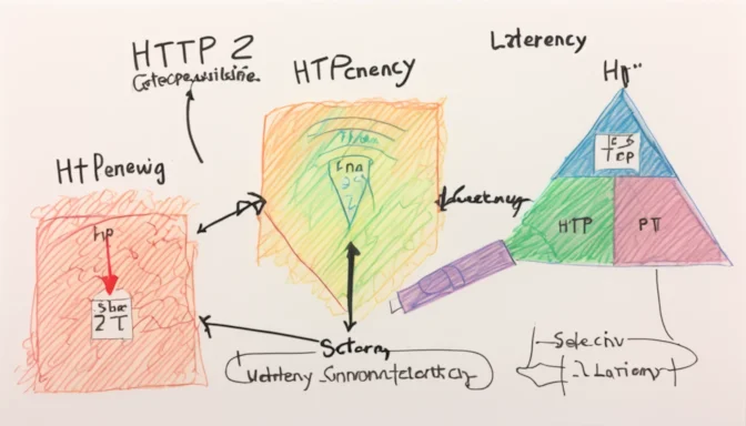 Diagram explaining how HTTP2 reduces latency