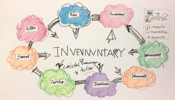 Diagram illustrating the cycle of inventory management