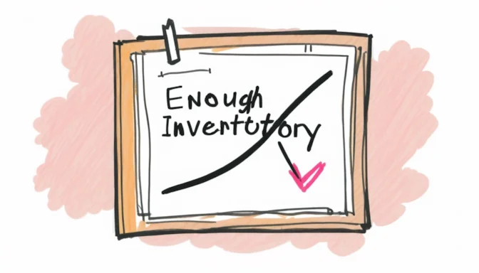 Icon of a check mark next to the words 'Enough Inventory'