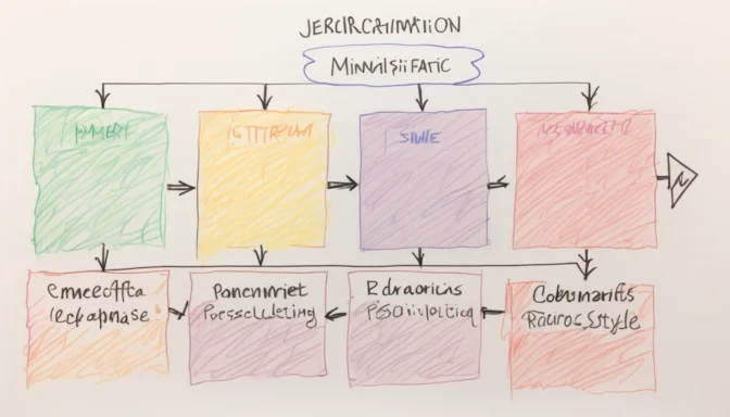 Flowchart depicting the steps in the JavaScript minification process