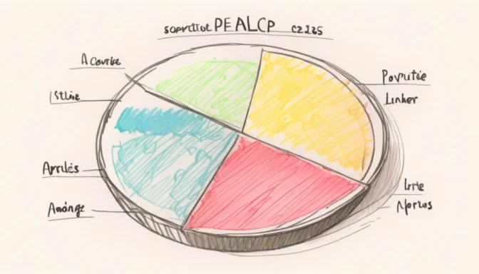 Pie chart representing average LCP values