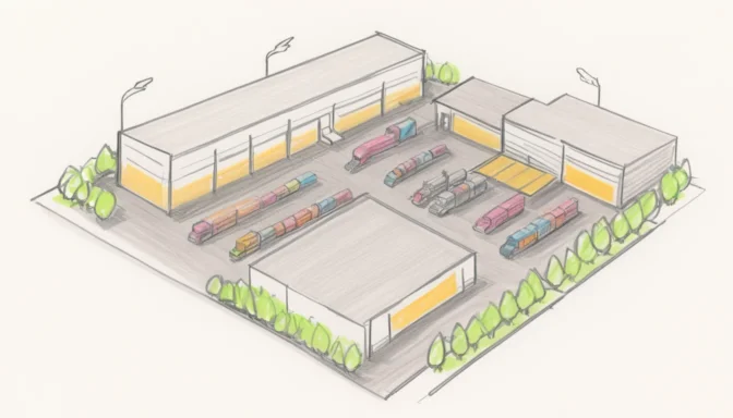 Amazon fulfillment center representing multi-channel distribution