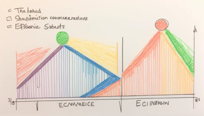 Graph showing different traffic sources and their impact on e-commerce conversion rates