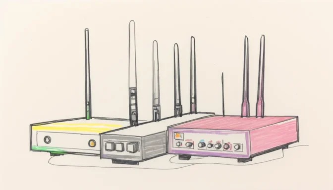 Modem and router indicating their impact on latency