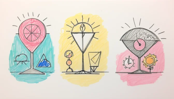 Four icons representing productivity, profit margin, scope, and cost