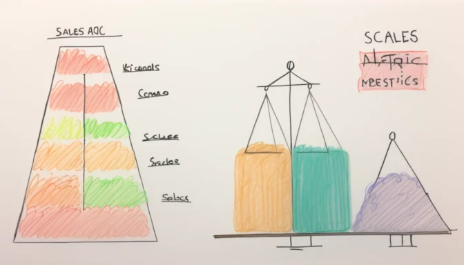 Scales comparing KPI and metrics