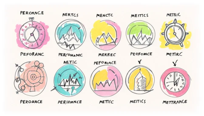 Various icons representing different types of performance metrics