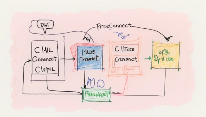 Code snippet showing how to use preconnect in HTML