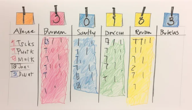 Calendar indicating typical return days