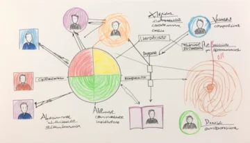 Diagram explaining passive listeners in web development and communication