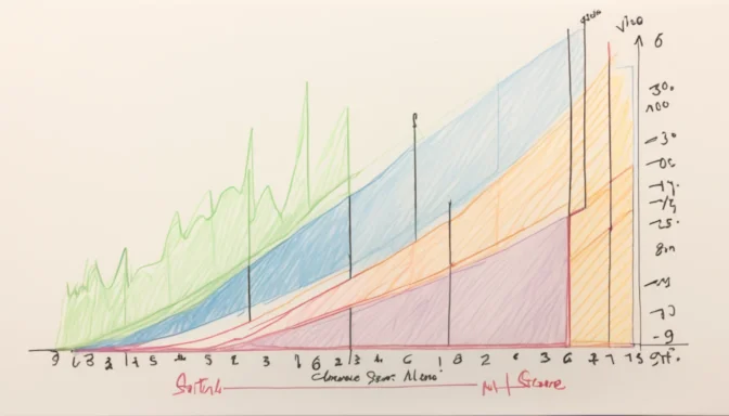 Graph showing variance in server-side response time