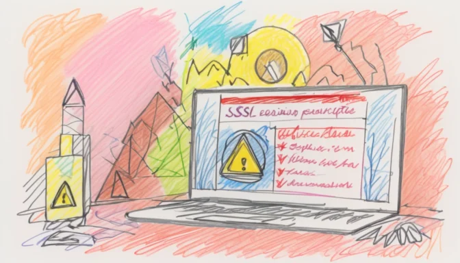 Warning sign indicating the hazards of not securing a website with an SSL Certificate