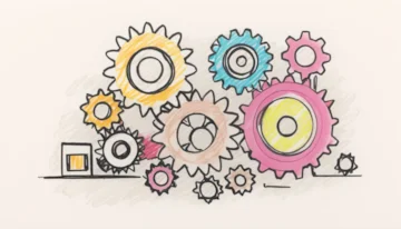 Gears and tools icon emphasizing Synthetic Monitoring processes