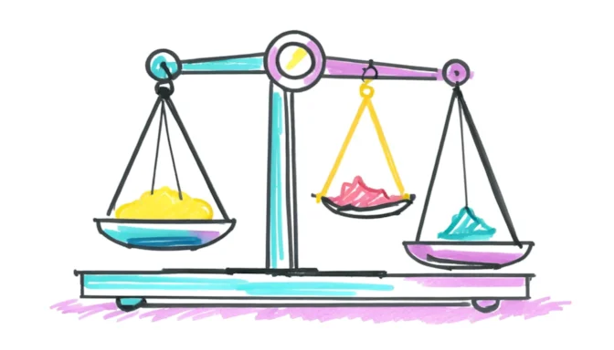 Scales icon balancing the concepts of Synthetic and Real User Monitoring