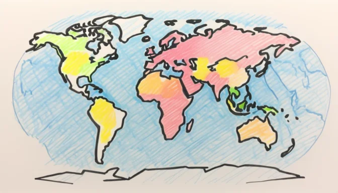 World map icon indicating global monitoring locations facilitated by Synthetic Monitoring