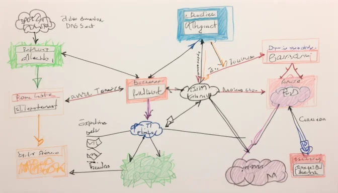 Flow chart explaining DNS lookup and its relation to TTFB