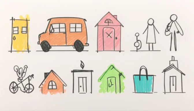 Airbnb and Uber icons representing good User Experience design